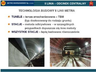 II linia metra - odcinek centralny