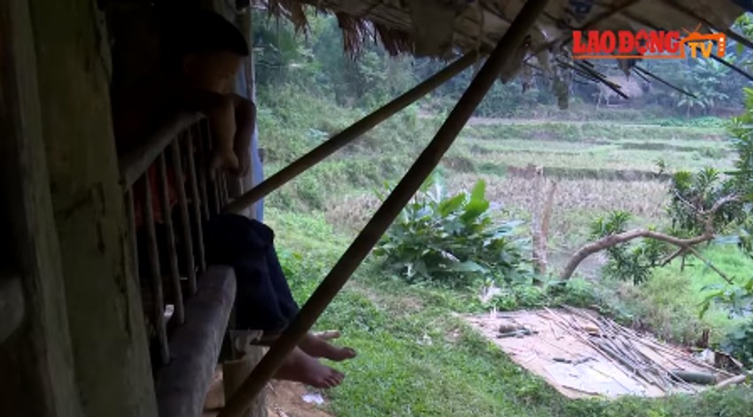 Sam kuva, pere, obrađuje zemlju