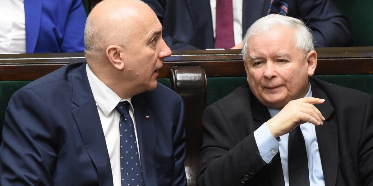 Joachim Brudziński i Jarosław Kaczyński