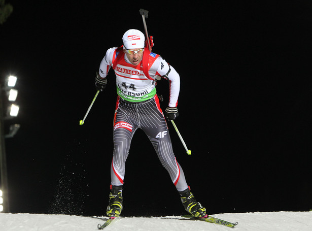 PŚ w biathlonie: Słaby start Tomasza Sikory