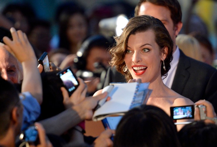 Milla Jovovich na premierze 'Resident Evil: Retrybucja' w Japonii