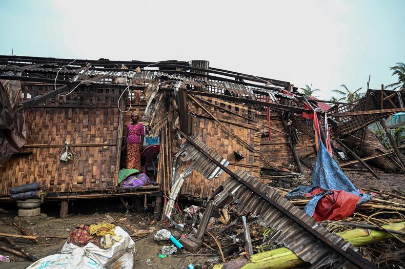 W stanie Arakan zniszczeniu uległo 90 proc. budynków