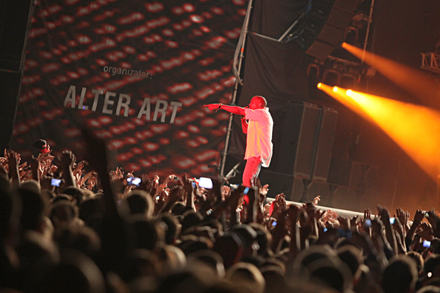 Kanye West na Coke Live Music Festival 2011 (fot. Joanna Combik/Onet.pl)