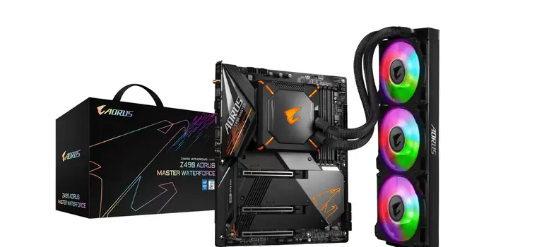 Gigabyte Z490 Aorus Master Waterforce to płyta główna z chłodzeniem cieczą AIO