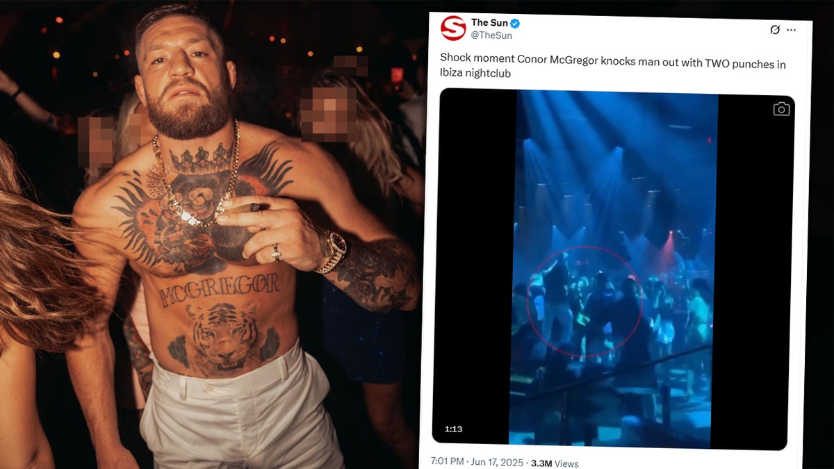 Szokujące sceny na Ibizie. Conor McGregor znokautował mężczyznę w klubie