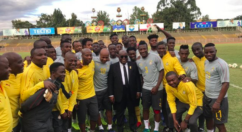 President Akufo-Addo and Black Stars