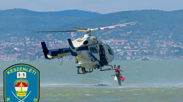 Rendőrségi helikopter zuhant le / Fotó: police.hu