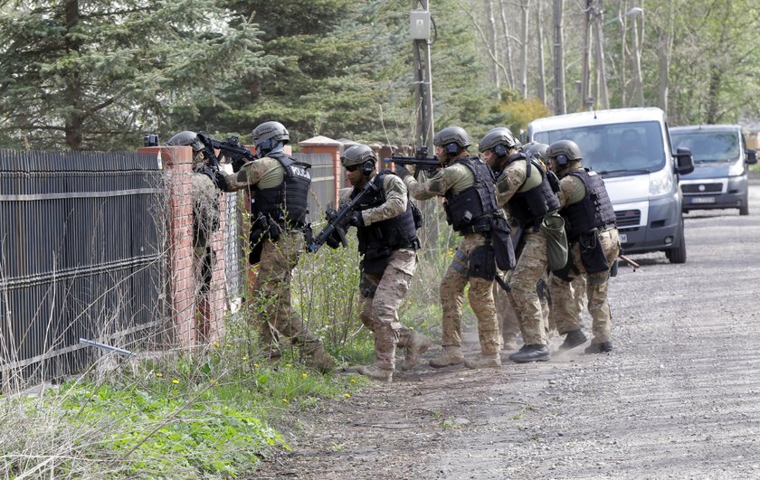 Antyterroryści z policji w Łodzi