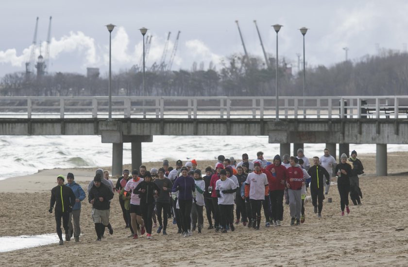 Uczestnicy Run Beach Morning 