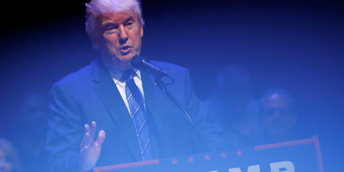 Donald Trump at a campaign event in Portland, Maine, on August 4.