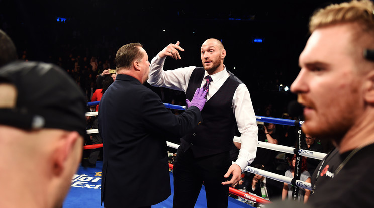 Tyson Fury megint nem bírt magával/Fotó: AFP