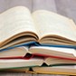 stack of books on the table