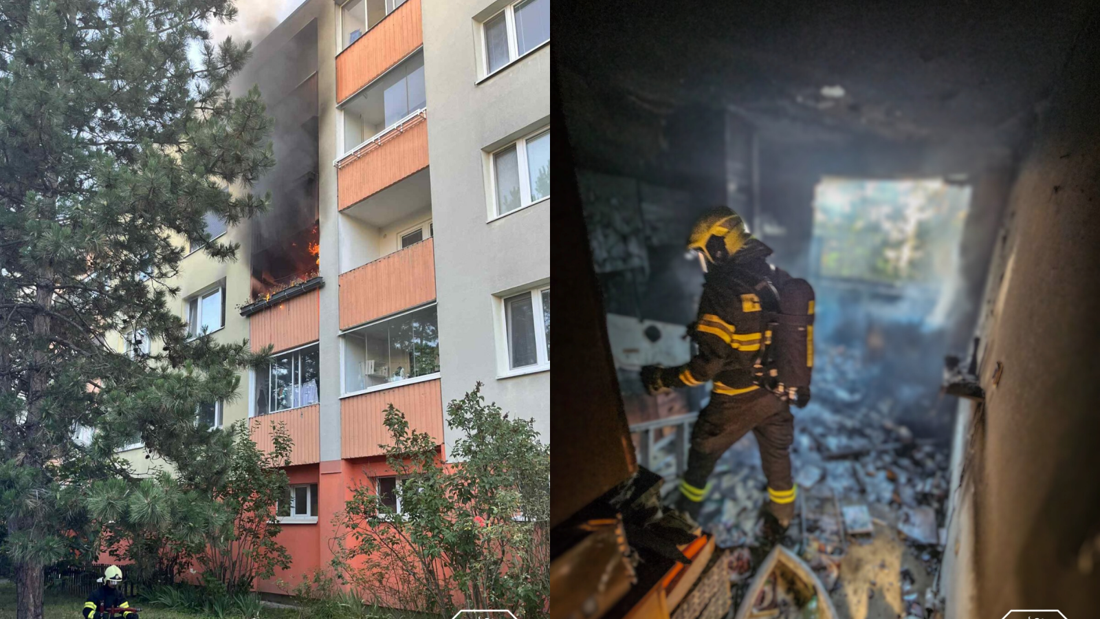 Bratislavskí hasiči zasahovali pri požiari bytu v Petržalke.