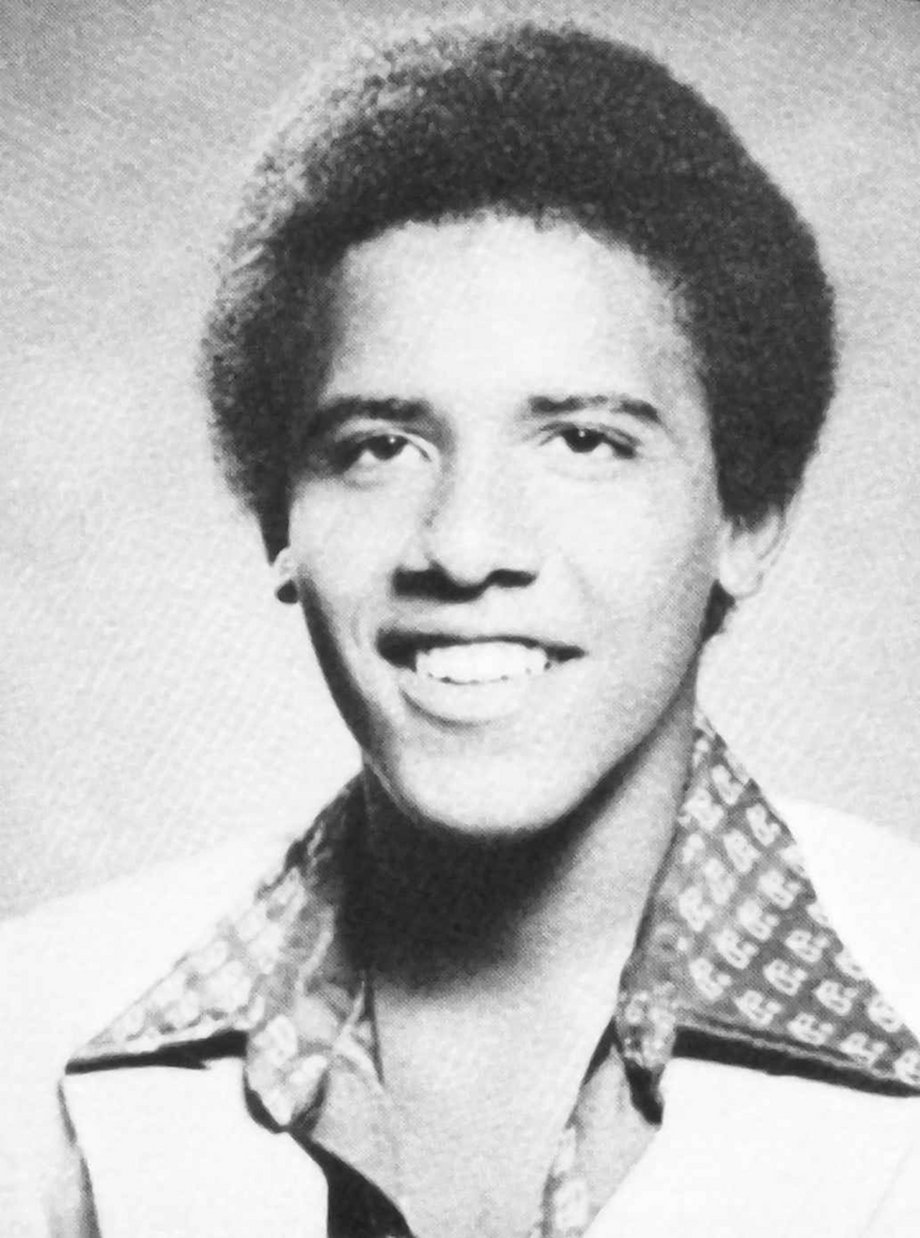 Zdjęcie Baracka Obamy ze szkolnego albumu, rocznik 1979
