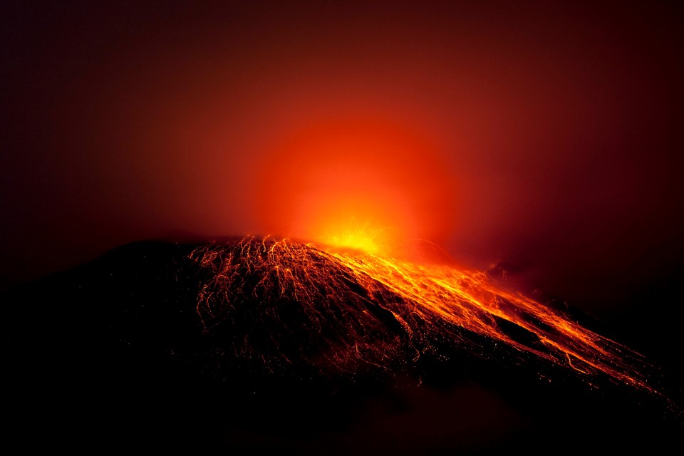 ECUADOR VOLCANO ERRUPTION