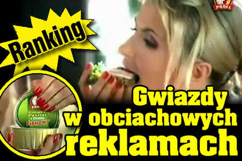 Gwiazdy w obciachowych reklamach - ranking