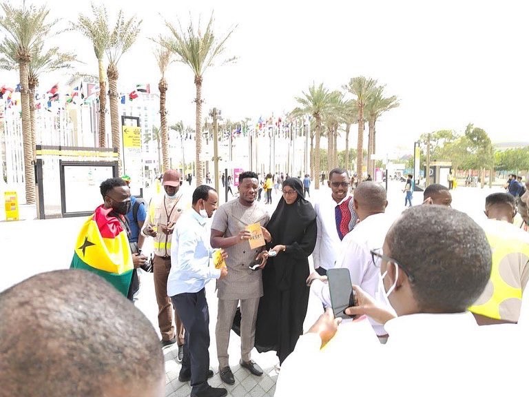 Asamoah Gyan at the Dubai Expo 2020