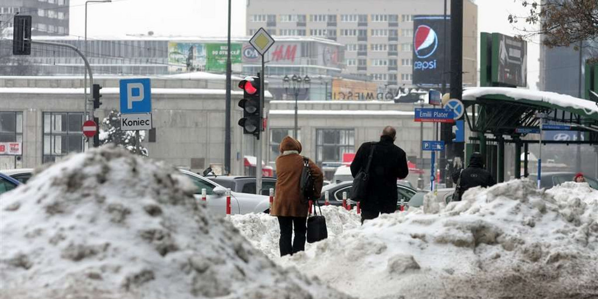 W Warszawie nie wywożą śniegu