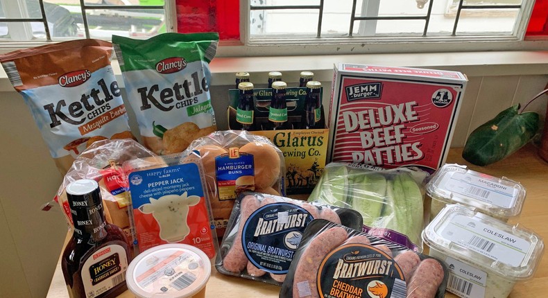 I got a pretty great haul of barbecue supplies at Aldi for $50. Joe Opaleski