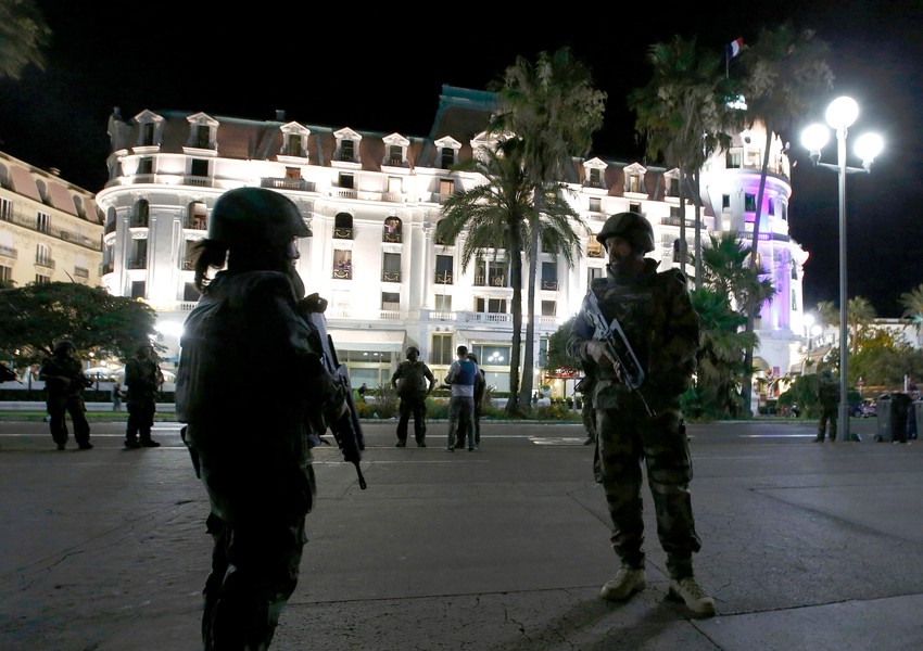 Prizor nakon napada u Nici