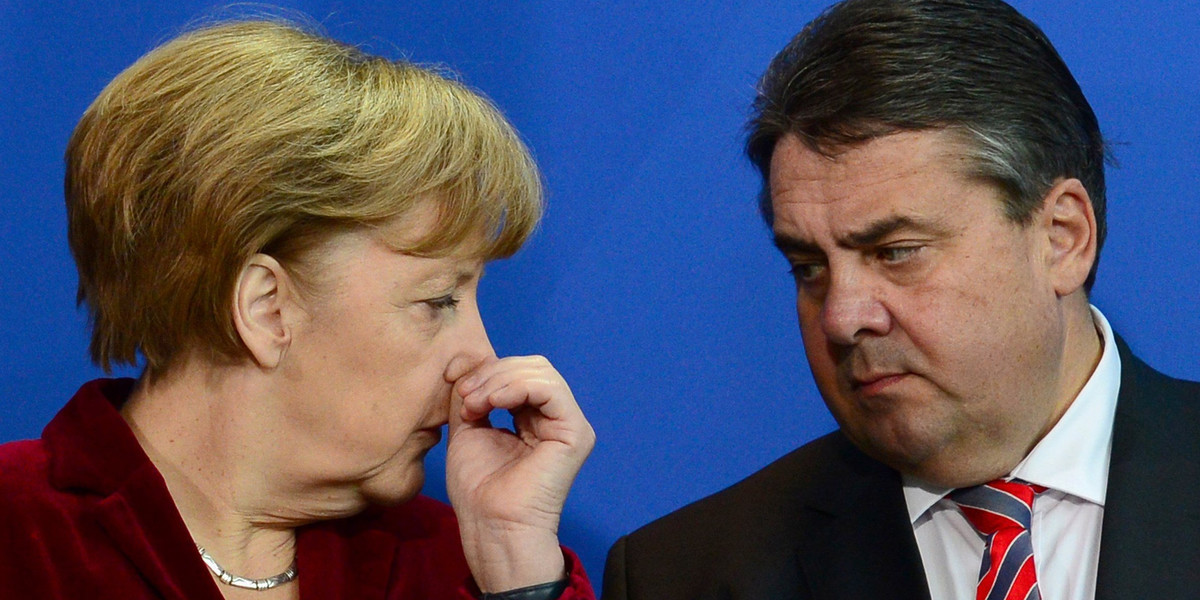 Angela Merkel i Sigmar Gabriel