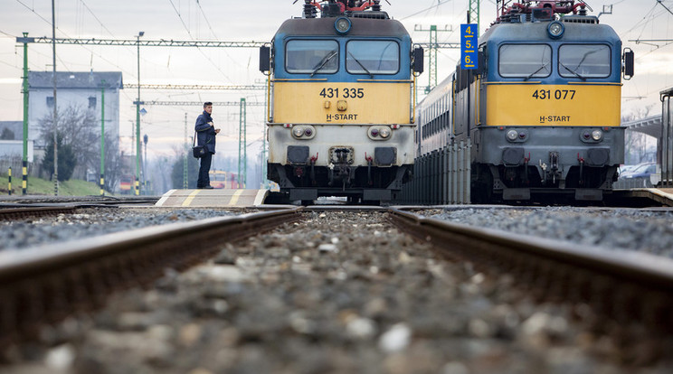 Vonat gázolt el egy embert/ Fotó: MTI
