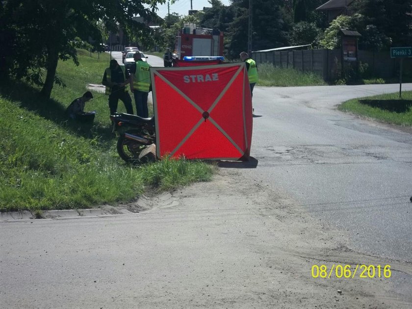 Śmiertelny wypadek motocyklisty