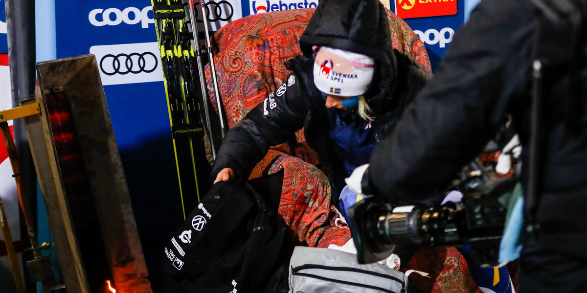 Zwyciężczyni PŚ w biegach narciarskich w Ruce straciła spodnie chwilę po biegu.