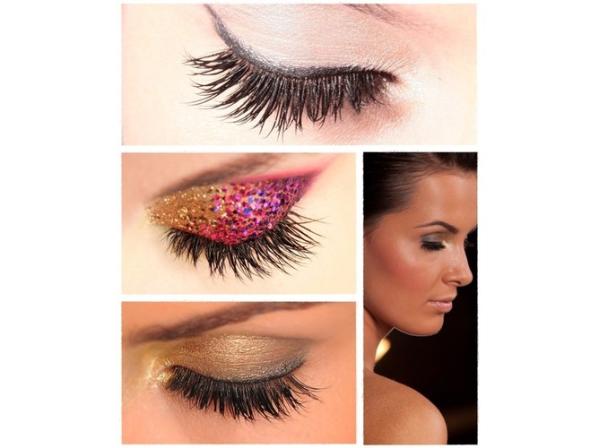 (F)lash of the night - nocą życie toczy się według innych reguł - nabiera intensywności oraz wyrazistości. Kreatywność w makijażu wieczorowym jest praktycznie nieograniczona - mocne, żywe kolory i zwracające uwagę dodatki świetnie łączą się z długimi i gęstymi rzęsami. Wybieraj spośród trzech modnych wariantów: delikatny (cielisty cień na całą powiekę i ciemniejszy w załamaniach + gruba kreska eyeliner wzdłuż linii rzęs przedłużona dla stworzenia efektu kociego oka), energetyczny (dla zaawansowanych: tłuste farby do malowania ciała + wielobarwny brokat i pigmenty w harmonizujących kolorach) lub klasyczny (makijaż oka w kolorach złota, brązu i czerni stworzony w technice banana).