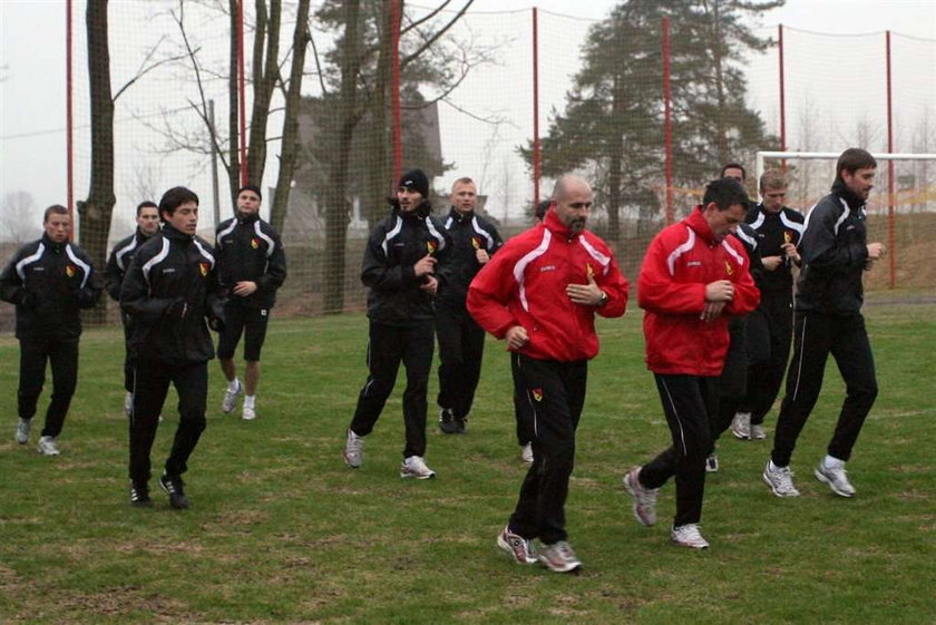 Po meczu Lechia Gdańsk - Jagiellonia Białystok, piłkarze Jagiellonii trenowali o świcie