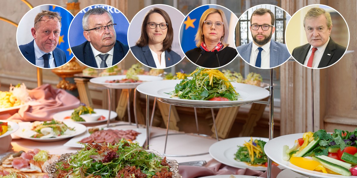 W ministerstwach nie ma mowy o zaciskania pasa. Wiemy, ile resorty wydali na catering. Kwota zwala z nóg