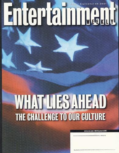 EntertainmentOkładka magazynu Entertainment Weekly, 28 września 2001 r. Co nas czeka. Wyzwanie dla naszej kultury.