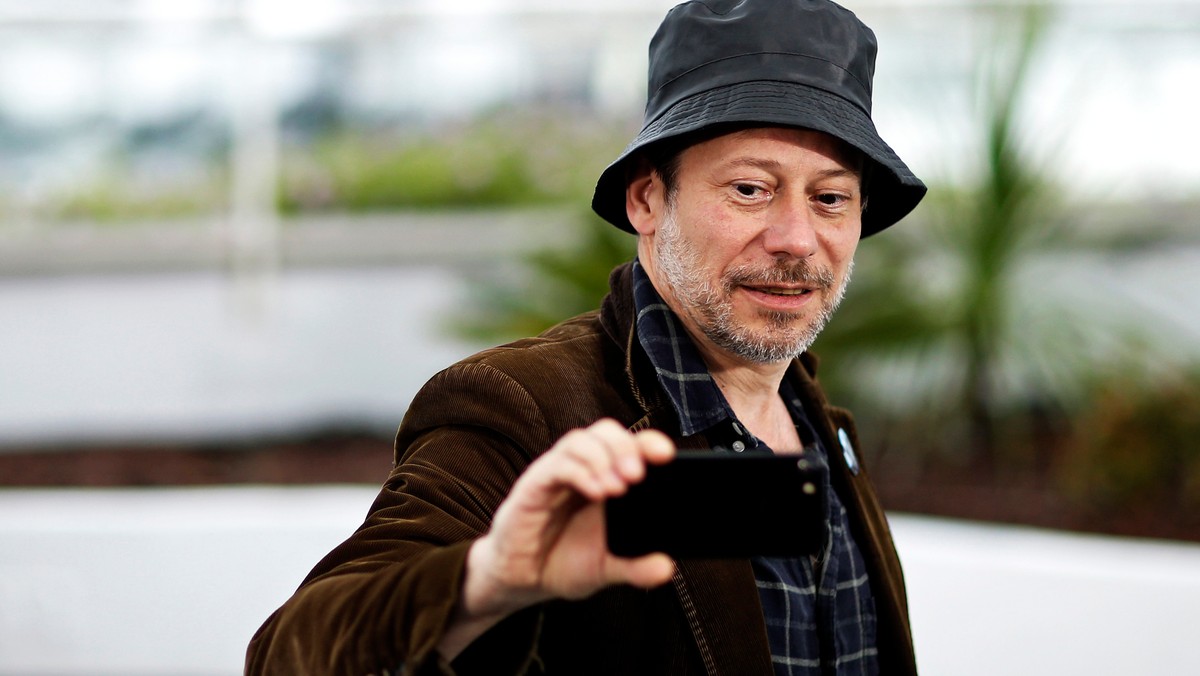 Mathieu Amalric podczas 71. Filmowego Festiwalu w Cannes, maj 2018 r.