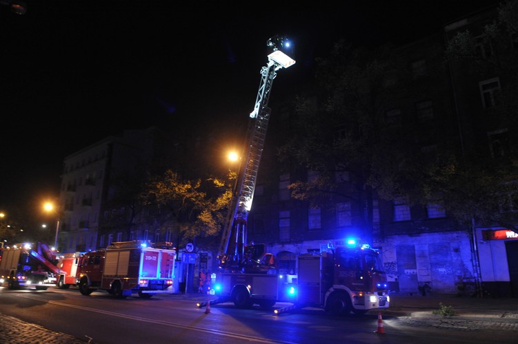 Służby na miejscu wypadku