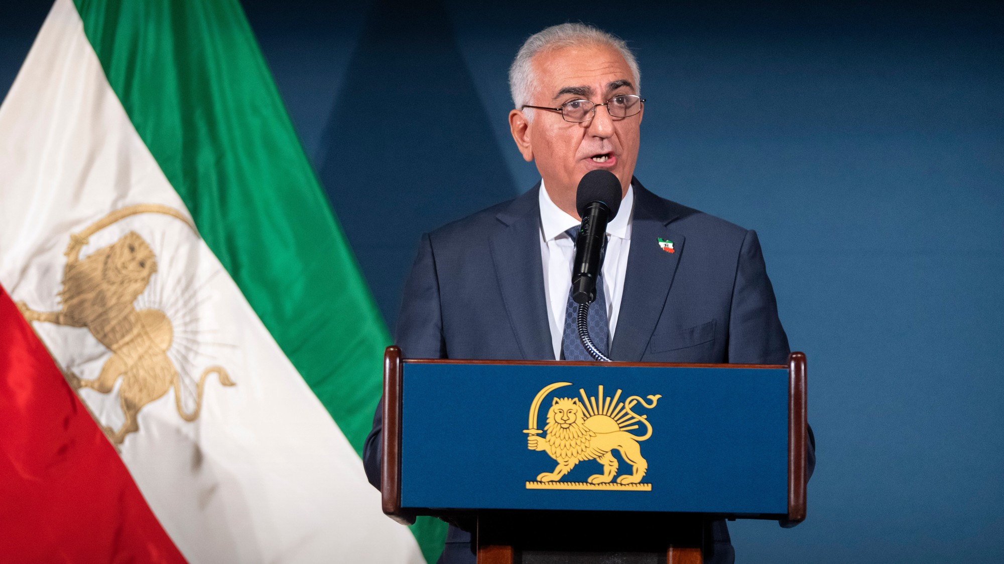 Iránsky opozičný líder Reza Pahlaví.