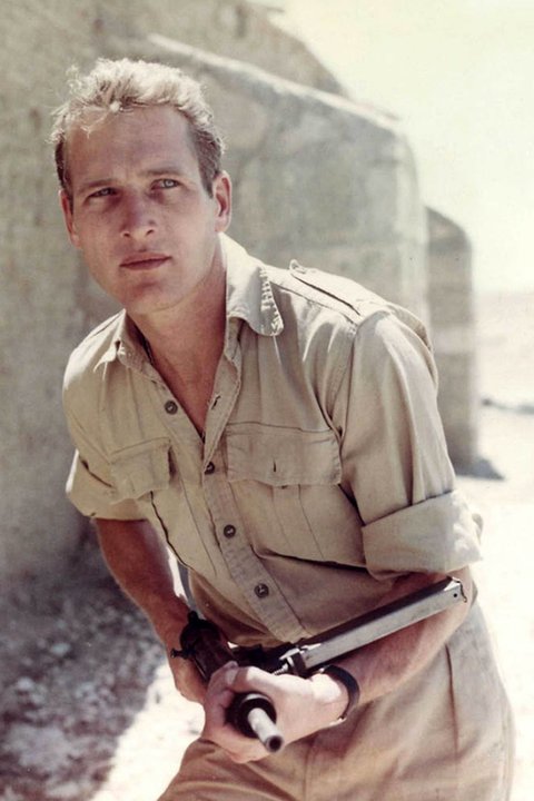 Paul Newman jako Ari Ben Canaan w filmie "Exodus" (1960)