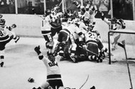 United States Hockey Team Celebrates Victory on the Ice