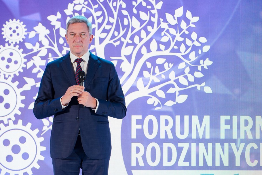 Forum Firm Rodzinnych w Lublinie. Galę prowadził Paweł Zielewski, redaktor naczelny „Forbesa”