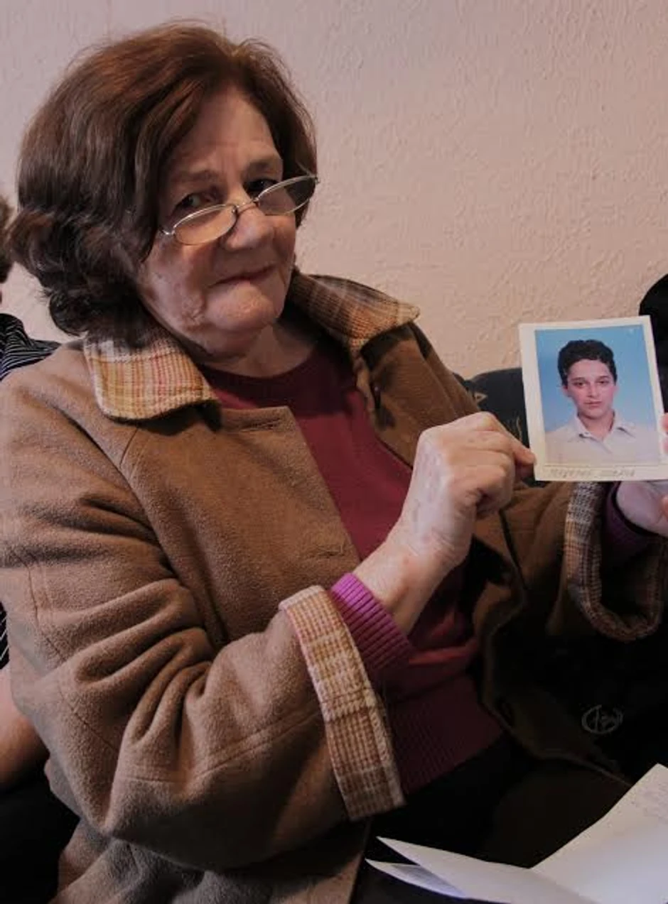 Vinka Samardžija sa Jovaninom slikom iz škole