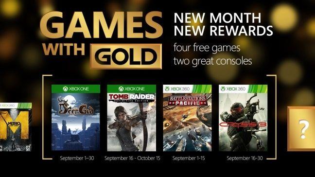 Septembrová ponuka Games with Gold pre Xbox One