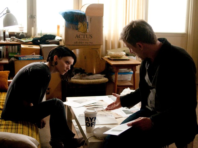 'Dziewczyna z tatuażem' (Daniel Craig i Rooney Mara)