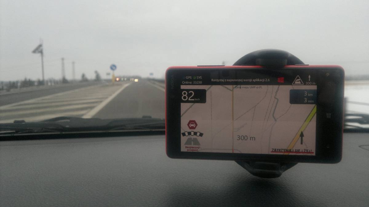 Jak prowadzi Yanosik z Windows