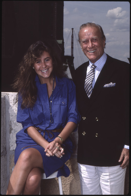 Aldo Gucci z córką Patricią
