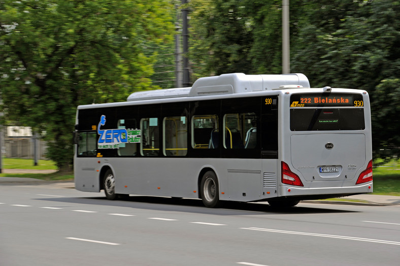 BYD K9 - chiński elektryczny autobus w Warszawie