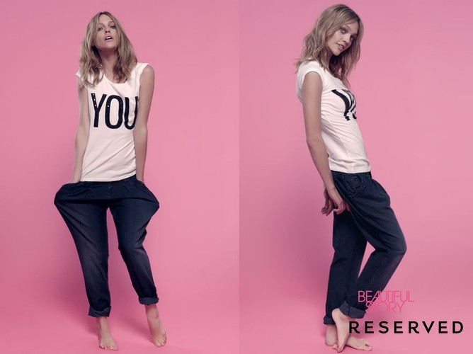 Sasha Pivovarova w denimowej kolekcji Reserved na sezon jesień-zima 2011