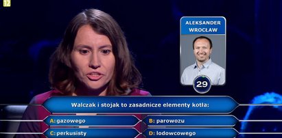 „Milionerzy” prawniczka z Warszawy odpadła na pytaniu o walczak i stojak! Czego są elementami? Sprawdź. 