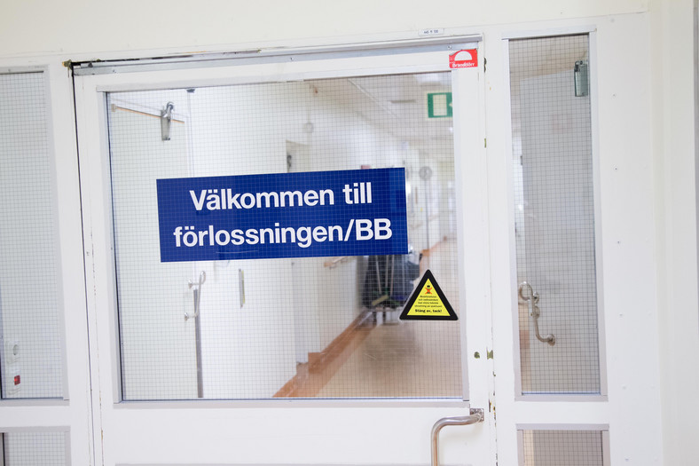 Oddział położniczy, w jednym ze szwedzkich szpitali