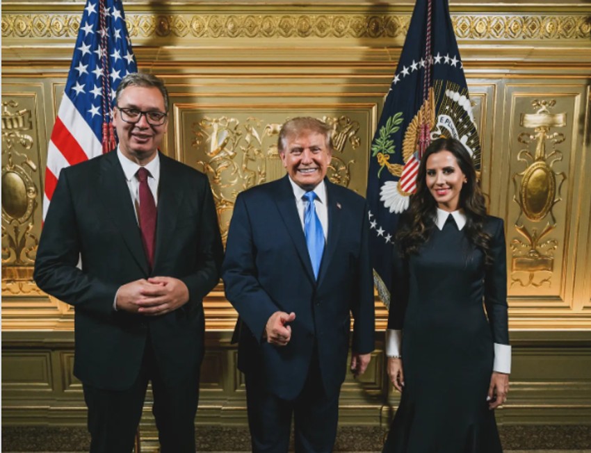 Tamara Vučić, Donald Tramnp i Aleksandar Vučić