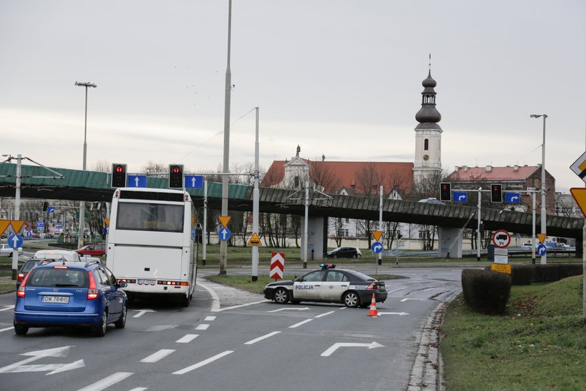 Awaria rury w centrum Wrocławia