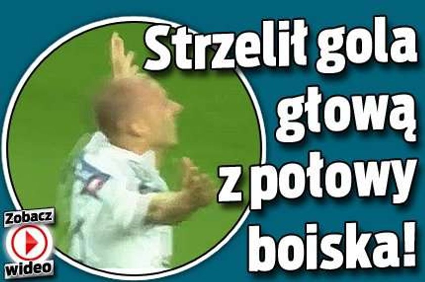 Strzelił gola głową z połowy boiska! WIDEO